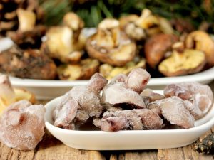 Congeler des champignons pour l'hiver